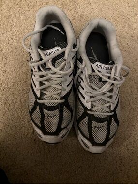 Nike Air Pegasus Shoes - White & Black